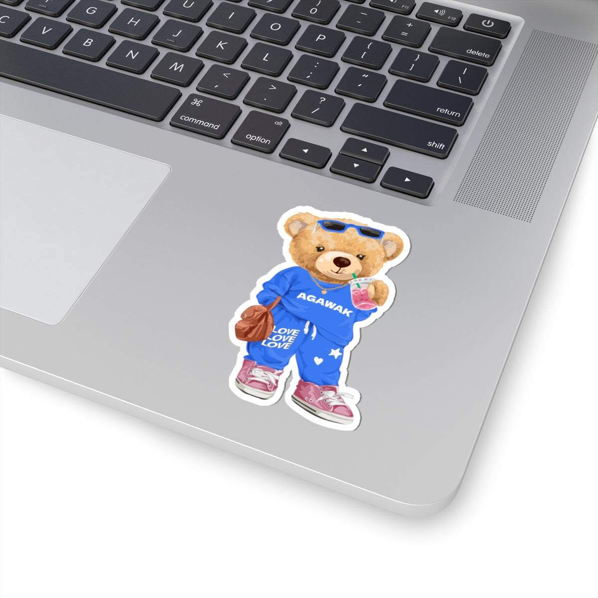 Cute Camp Bear Sticker (Vinyl Sticker)