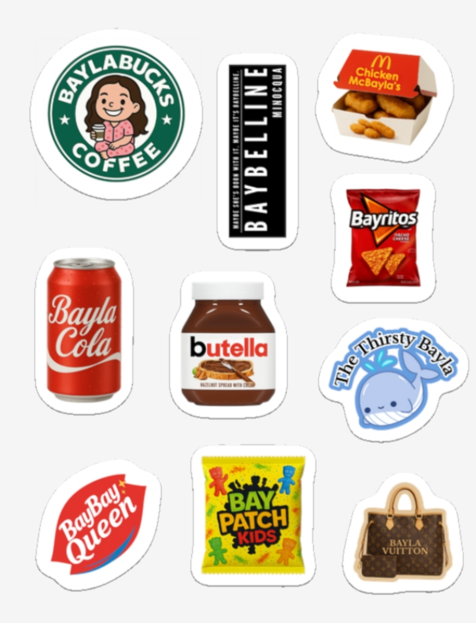My Favorite Things Stickers (Vinyl Sticker Sheet)