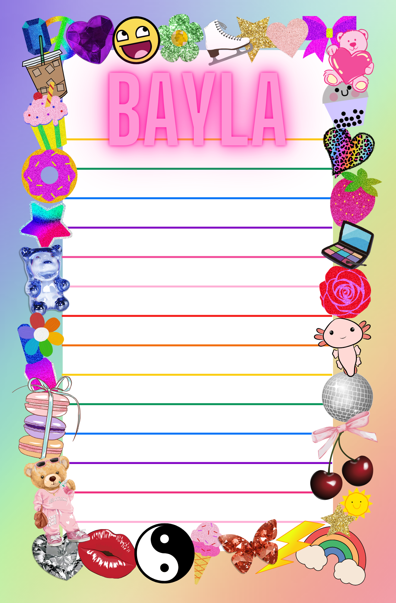 My Favorite Things Stationery