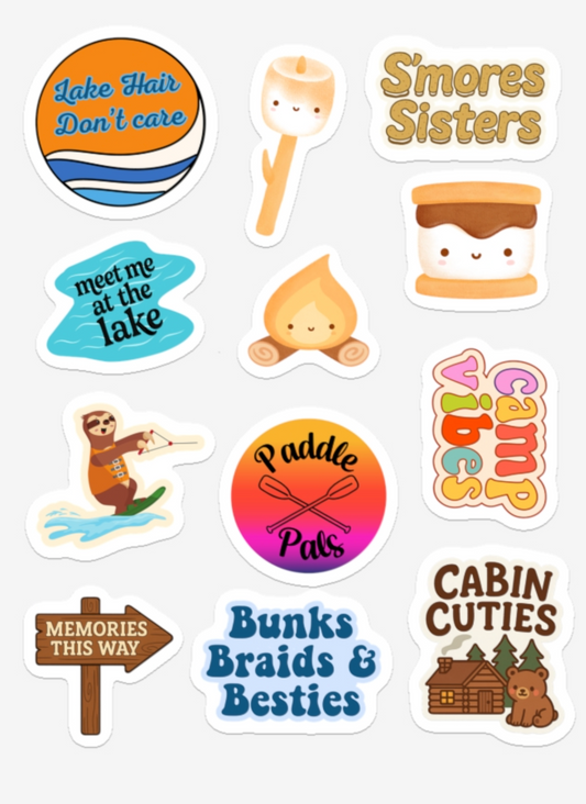 Cabin Cuties (Vinyl Sticker Sheet)