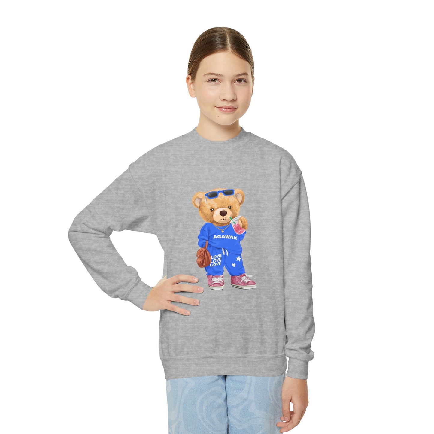 Cute Camp Bear Crewneck (youth sizes)