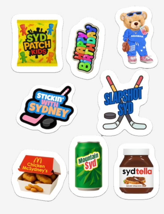 My Favorite Things Stickers (Vinyl Sticker Sheet)