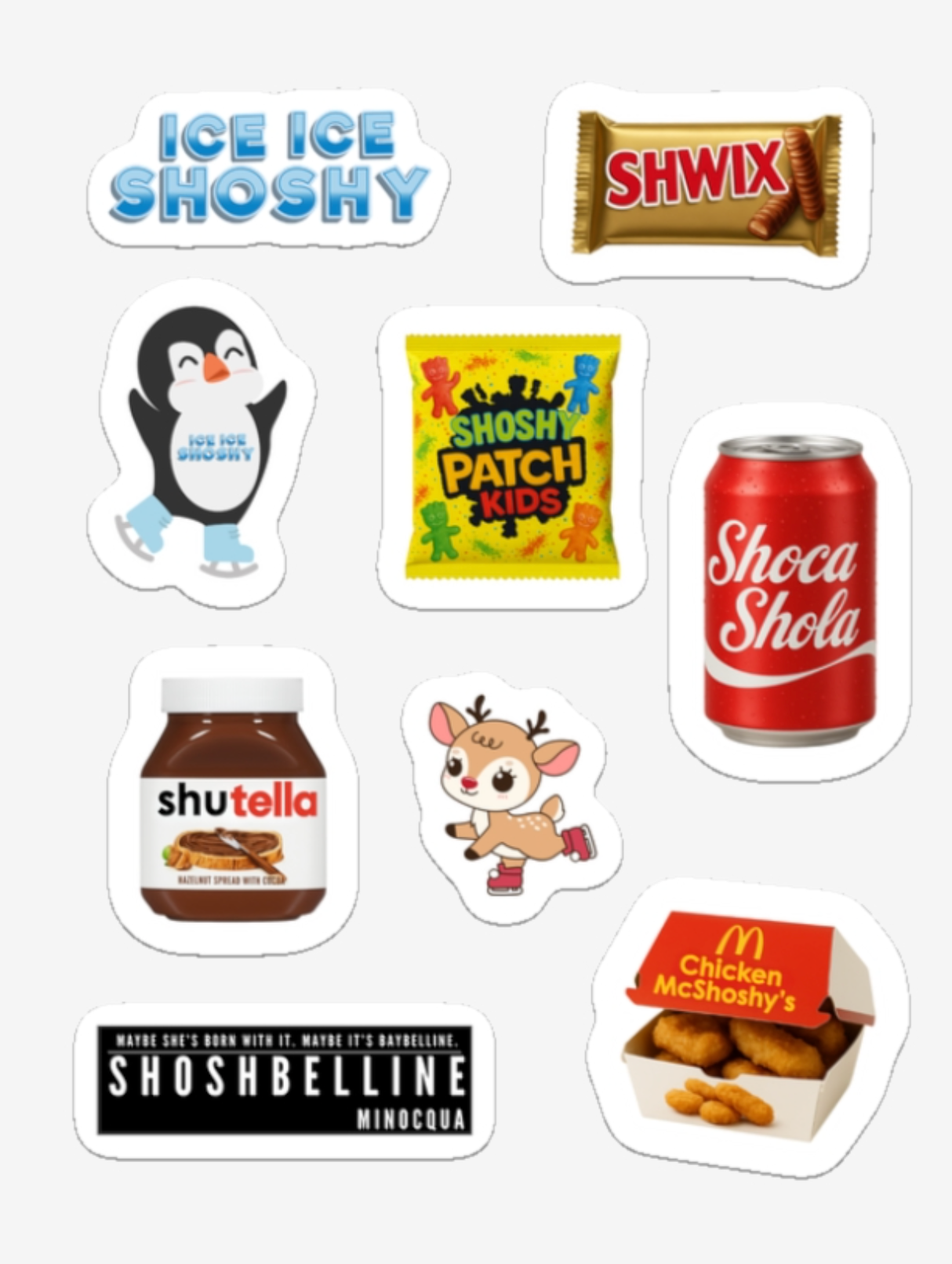 My Favorite Things Stickers (Vinyl Sticker Sheet)