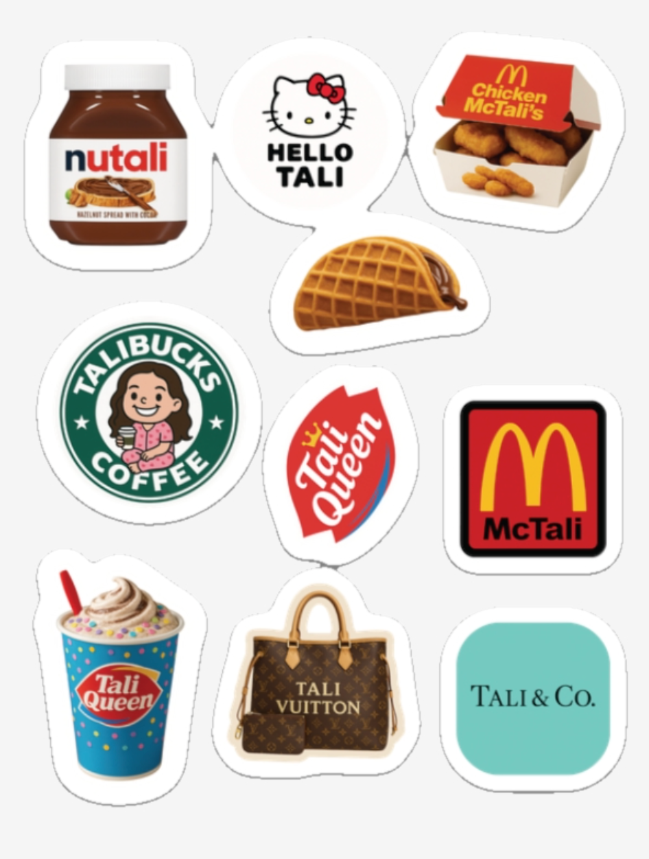 My Favorite Things Stickers (Vinyl Sticker Sheet)
