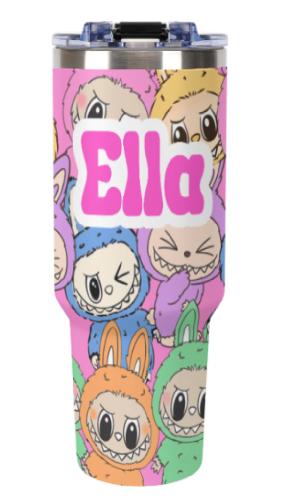 My Favorite Things Tumbler (40oz with Color Option Handles)