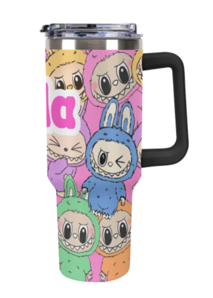 My Favorite Things Tumbler (40oz with Color Option Handles)