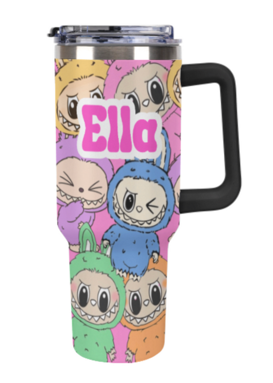 My Favorite Things Tumbler (40oz with Color Option Handles)