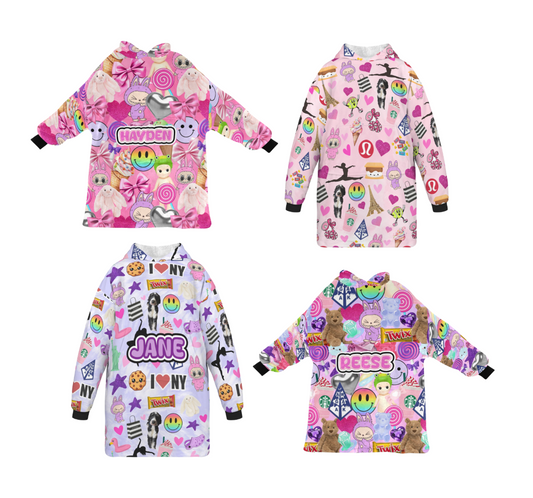 My Favorite Things - Custom Blanket Hoodie